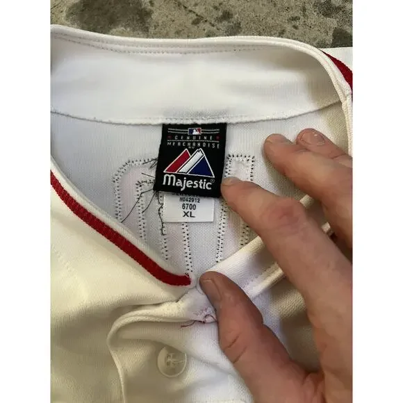 Authentic Majestic MLB Anaheim Angels Albert Pujols Baseball Jersey Size Men XL‎ - Picture 6 of 8